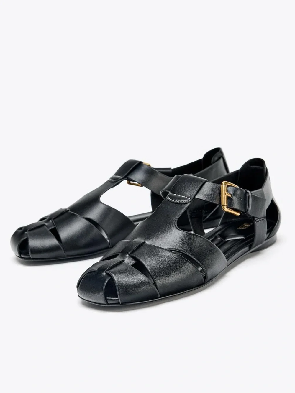 ZARA Black Flat Fisherman Women’s
Sandals Black NWT 8 (39) - Picture 5 of 12
